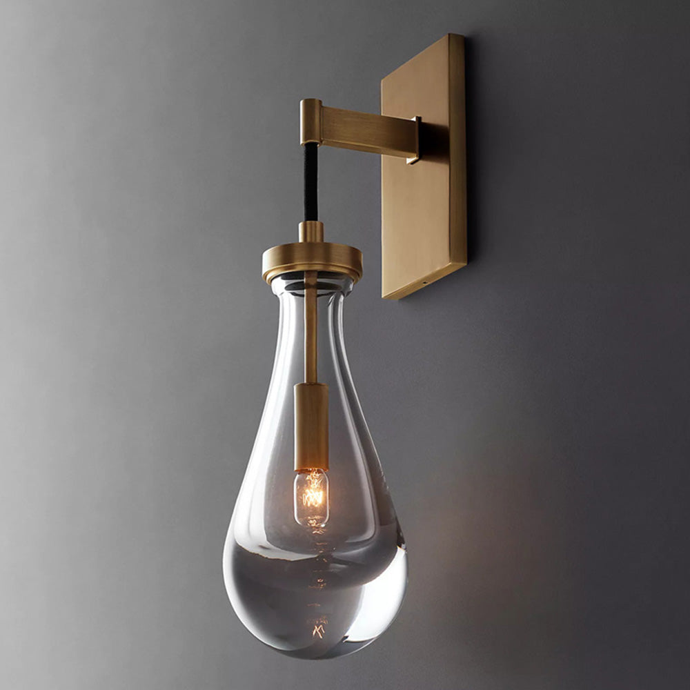 Art Creative Short Raindrop Wall Light For Dining Room - Lumpaz