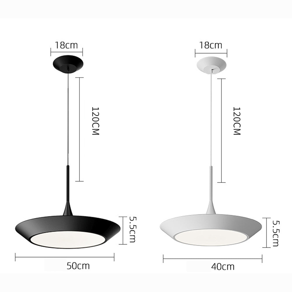 Minimalist LED Pendant Light Luxury Ultra Thin Hanging Lamps - Lumpaz