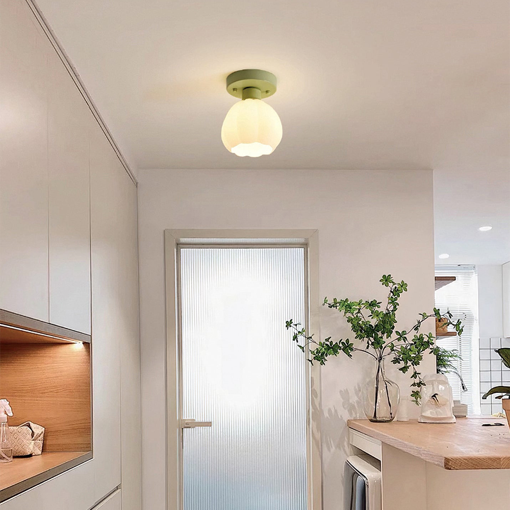 Cream Pumpkin Creative Corridor Aisle Ceiling Light - Lumpaz