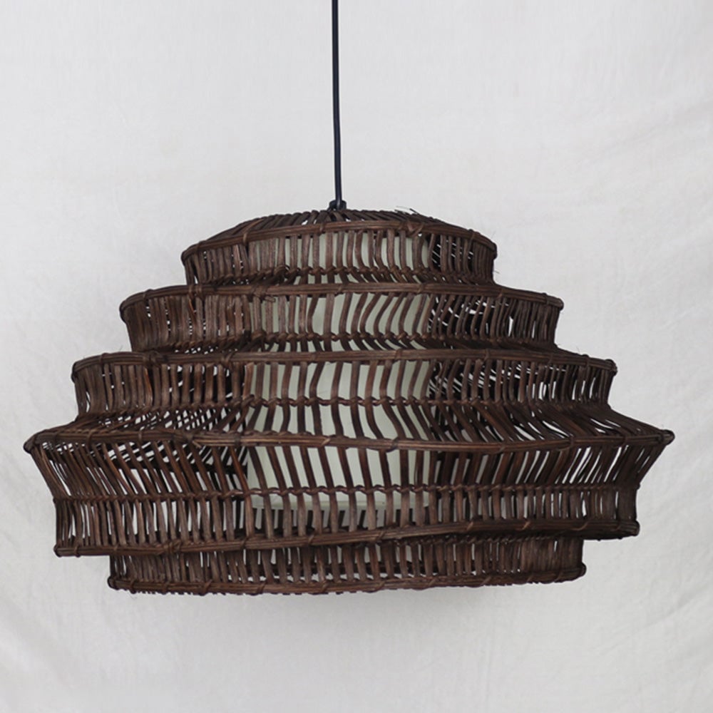 Modern Rattan Cage Pendant Light - Lumpaz