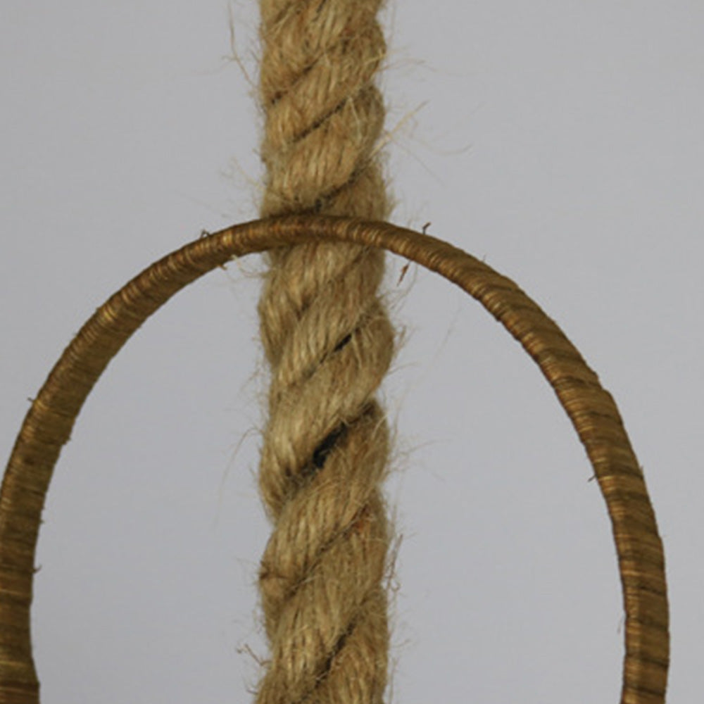 Retro Rattan Basket Pendant Light For Living Room - Lumpaz