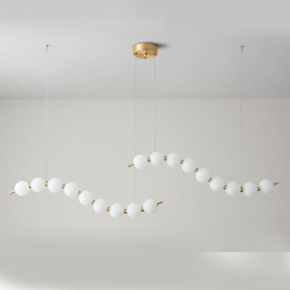 Creative Necklace String White Ball LED Pendant Lights - Lumpaz