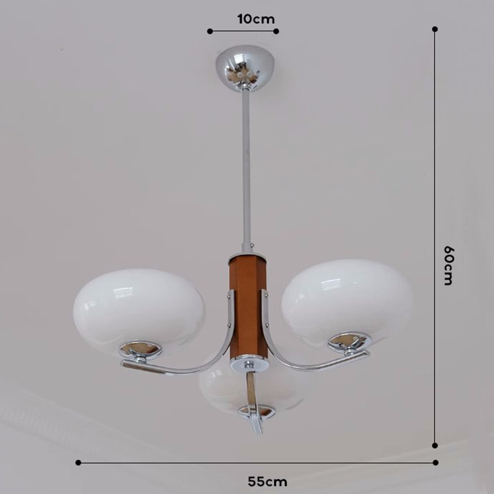 Medieval Bauhaus Solid Wood Chandelier - Lumpaz