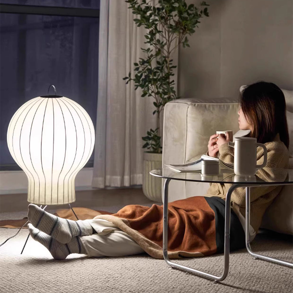 Wabi-sabi Silk Hot Air Balloon Floor Lamp - Lumpaz
