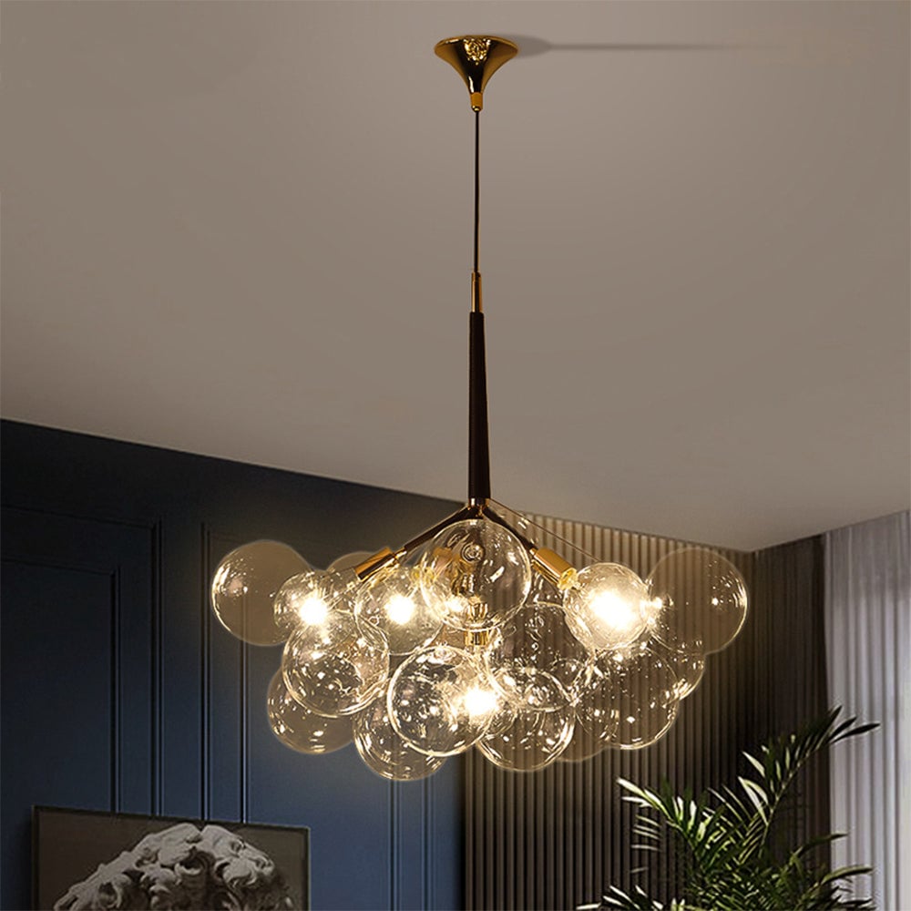 Large Glass Bubble Chandelier for Living Room - Lumpaz