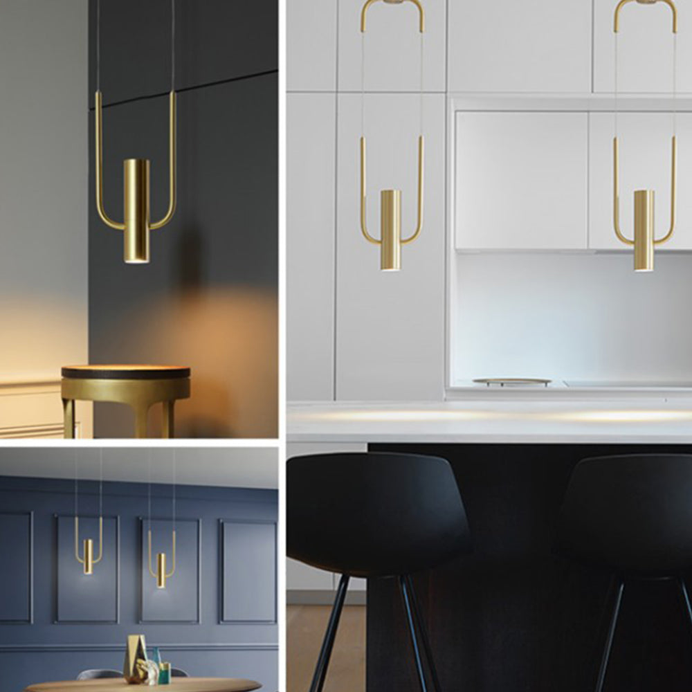 Nordic Metal Golden Pendant Light For Kitchen - Lumpaz