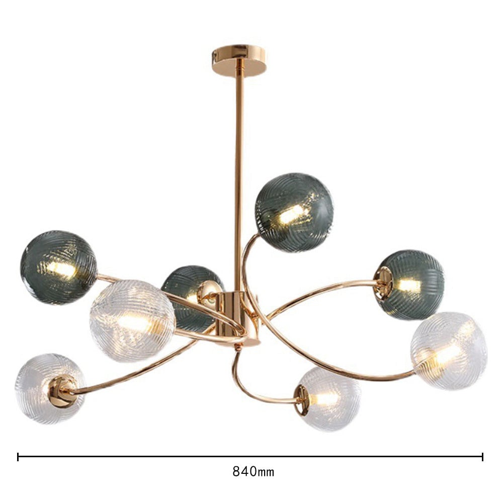 Modern Iron Glass Gold LED Pendant Farmhouse Ceiling Light - Lumpaz