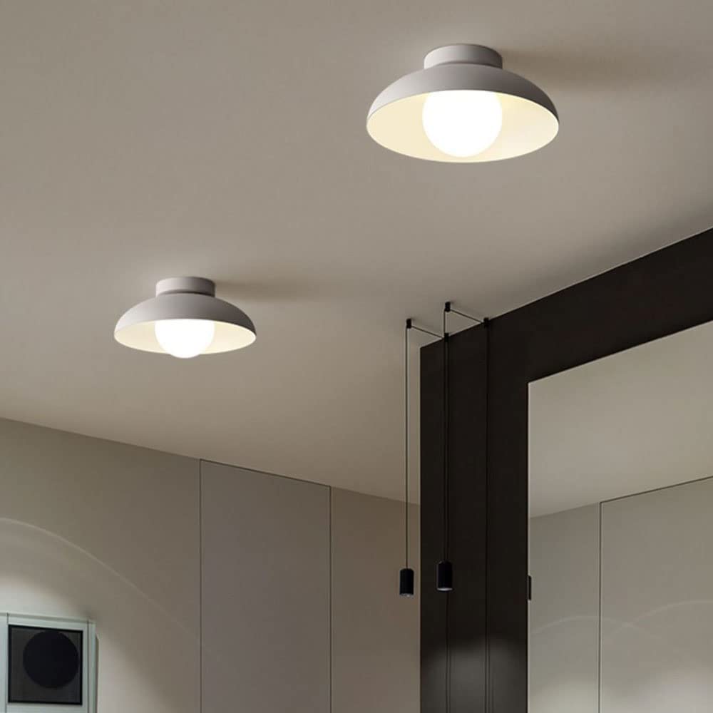 Contemporary Metal Semi Flush Ceiling Light for Hallway - Lumpaz