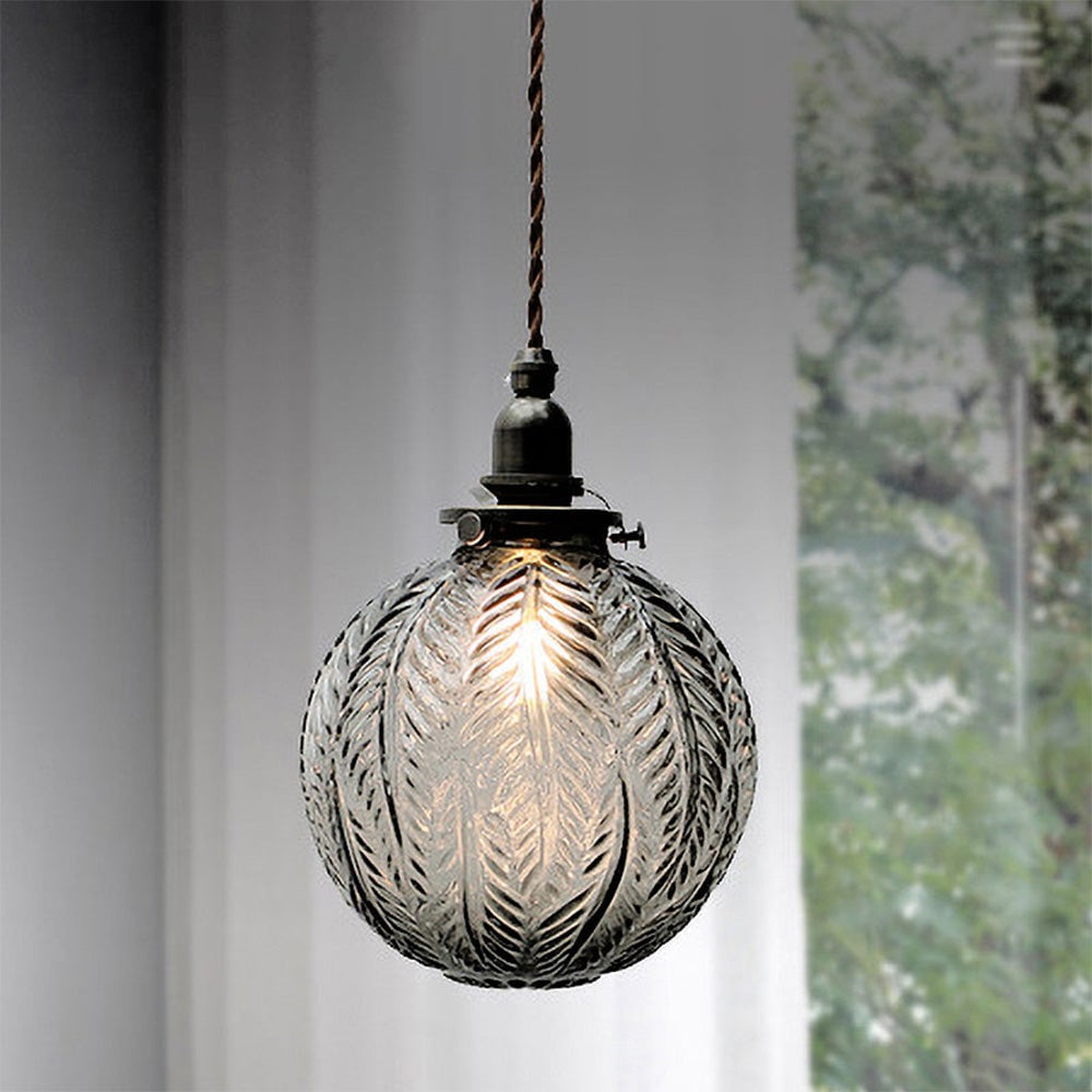 Glass Living Room Small Globe Pendant Light - Lumpaz