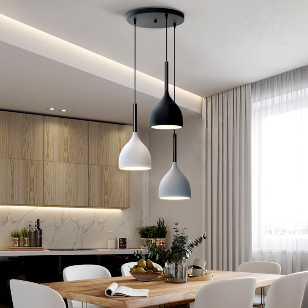 Modern Metal Triple Pendant Lights - Lumpaz