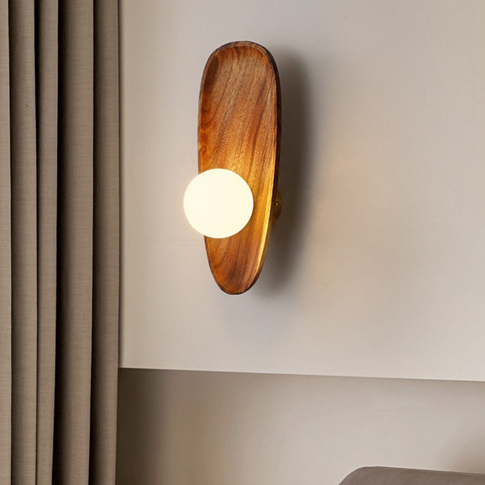 Minimalist Solid Wood Wall Sconce - Lumpaz