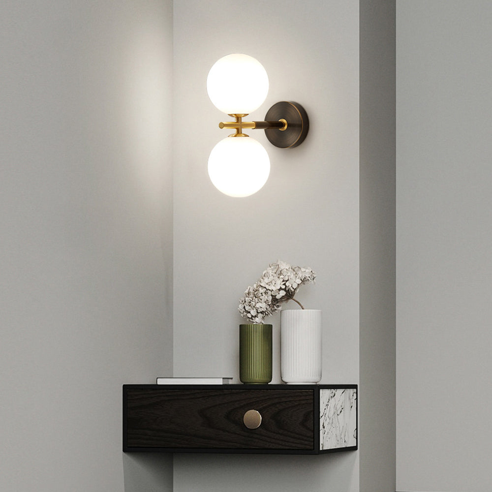 Luxury Copper Ball 1-Light Wall Sconce - Lumpaz