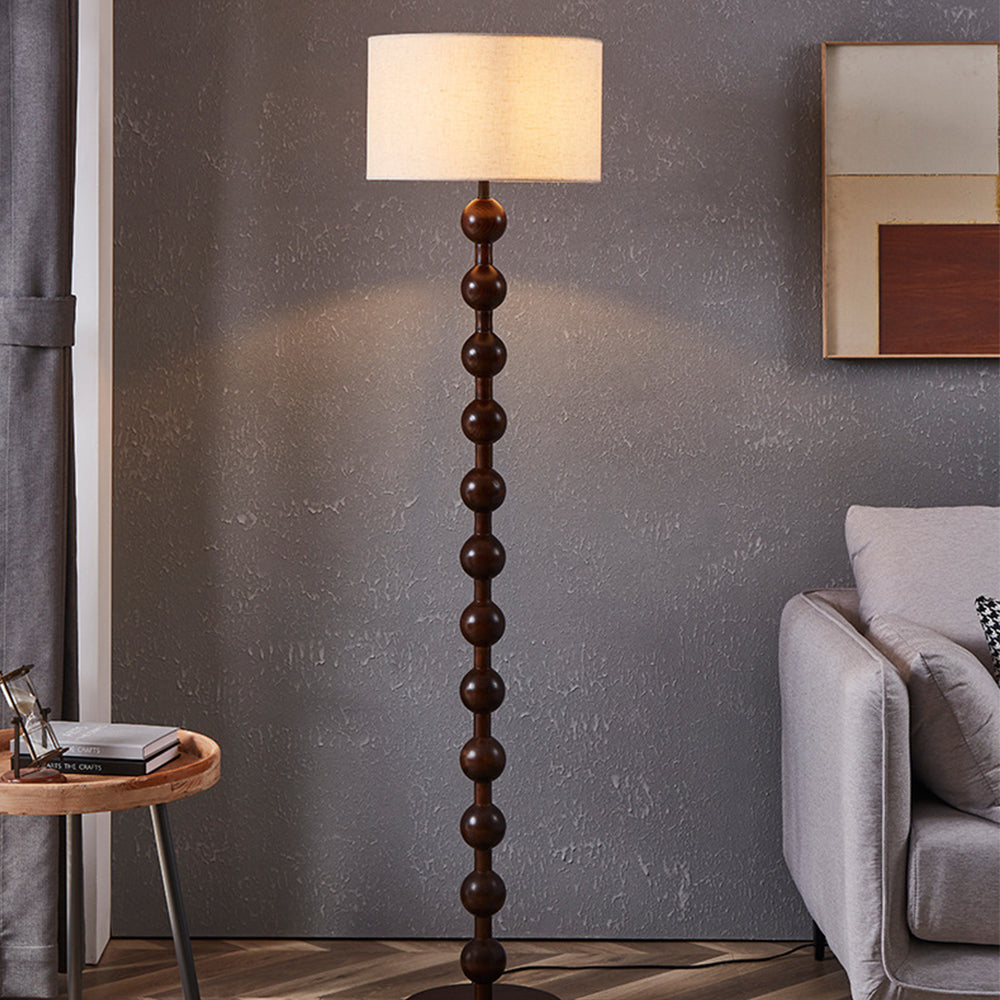 Medieval Wooden Barbell Floor Lamp - Lumpaz