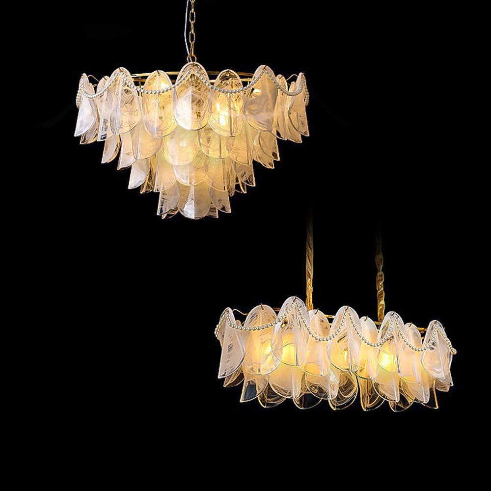 Contemporary Cloud-Inspired Frosted Glass Living Room Chandelier - Lumpaz