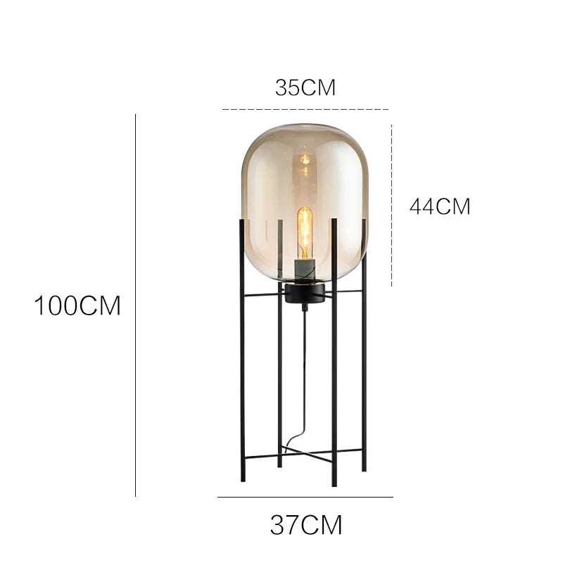 Postmodern Designer Glass Floor Lamp - Lumpaz