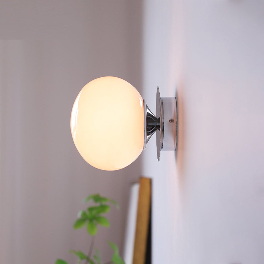 Vintage Glass Round Head Wall Sconce - Lumpaz