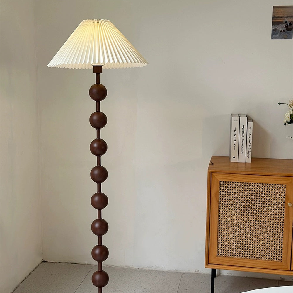 Medieval Wooden Barbell Floor Lamp - Lumpaz