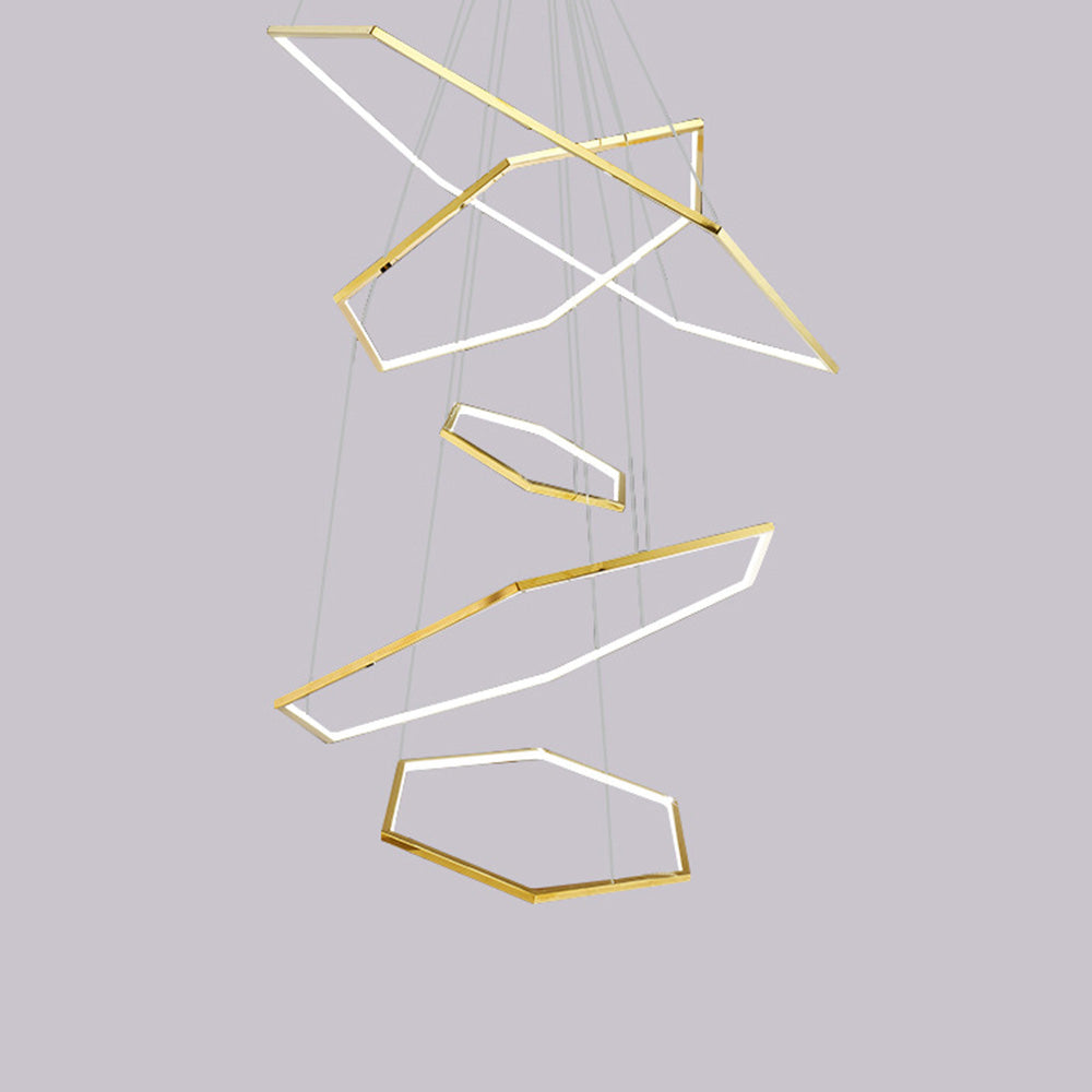 Modern Chic Geometric Polygon Pendant Light - Lumpaz