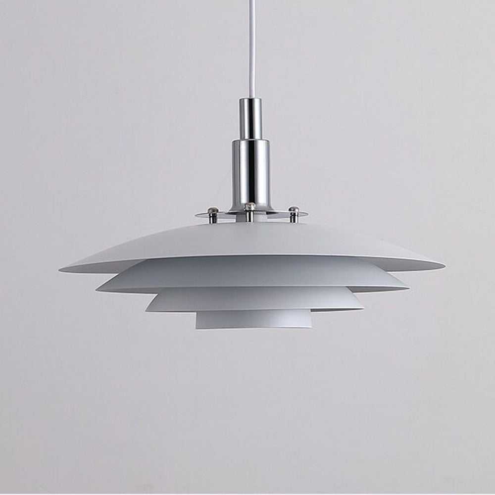 Modern White Iron Hanging Pendant Light - Lumpaz