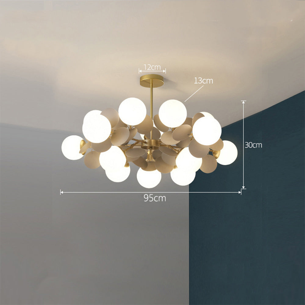 Nordic Multicolored Flower Branch Living Room Chandelier - Lumpaz