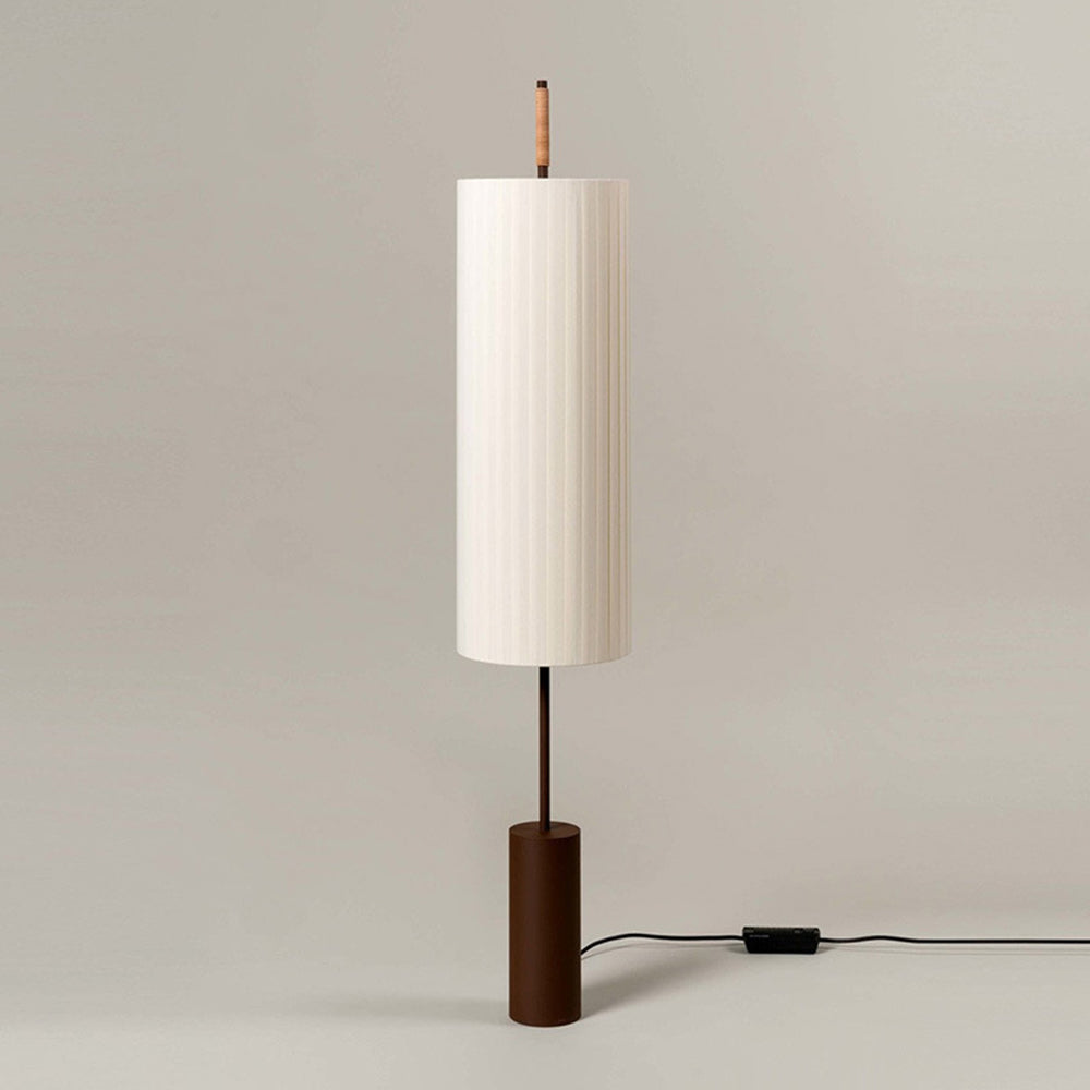 Japanese Style Fabric Wabi Sabi Dorica Floor Lamp - Lumpaz
