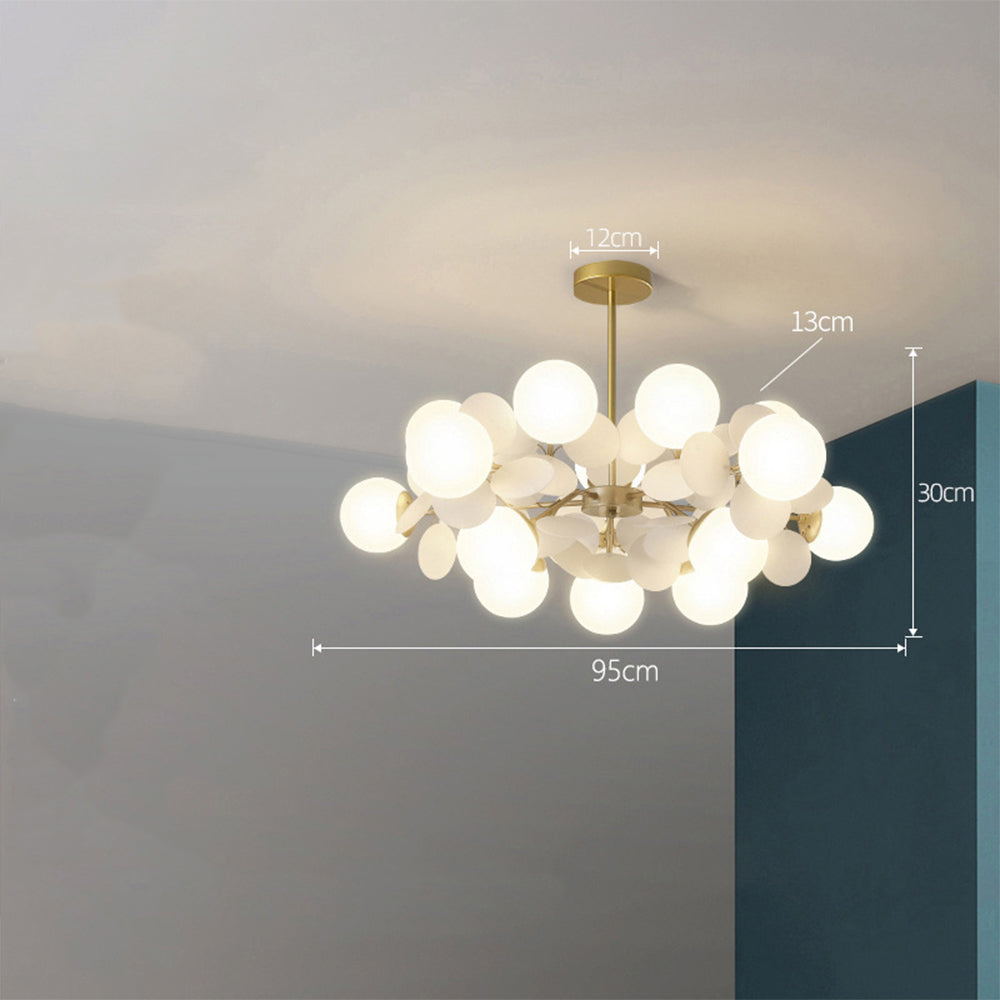 Nordic Multicolored Flower Branch Living Room Chandelier - Lumpaz