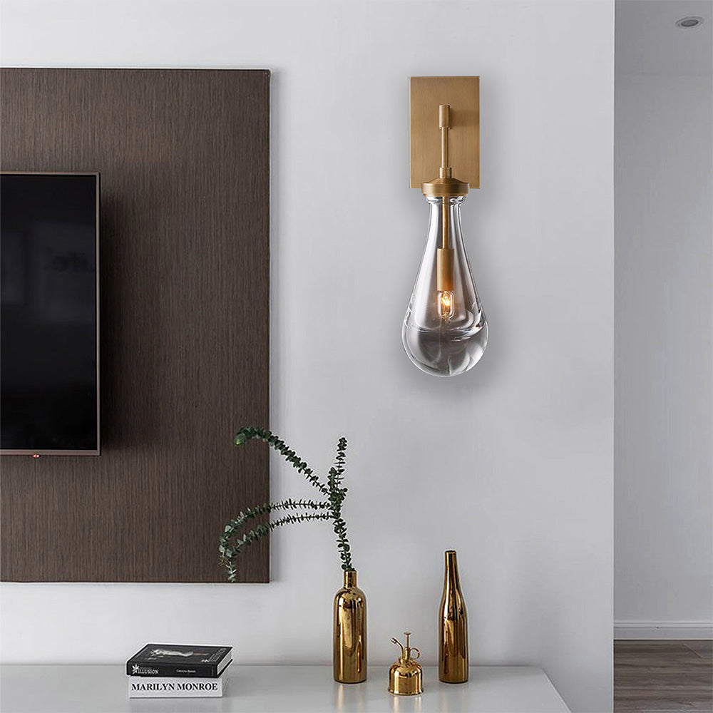 Art Creative Short Raindrop Wall Light For Dining Room - Lumpaz