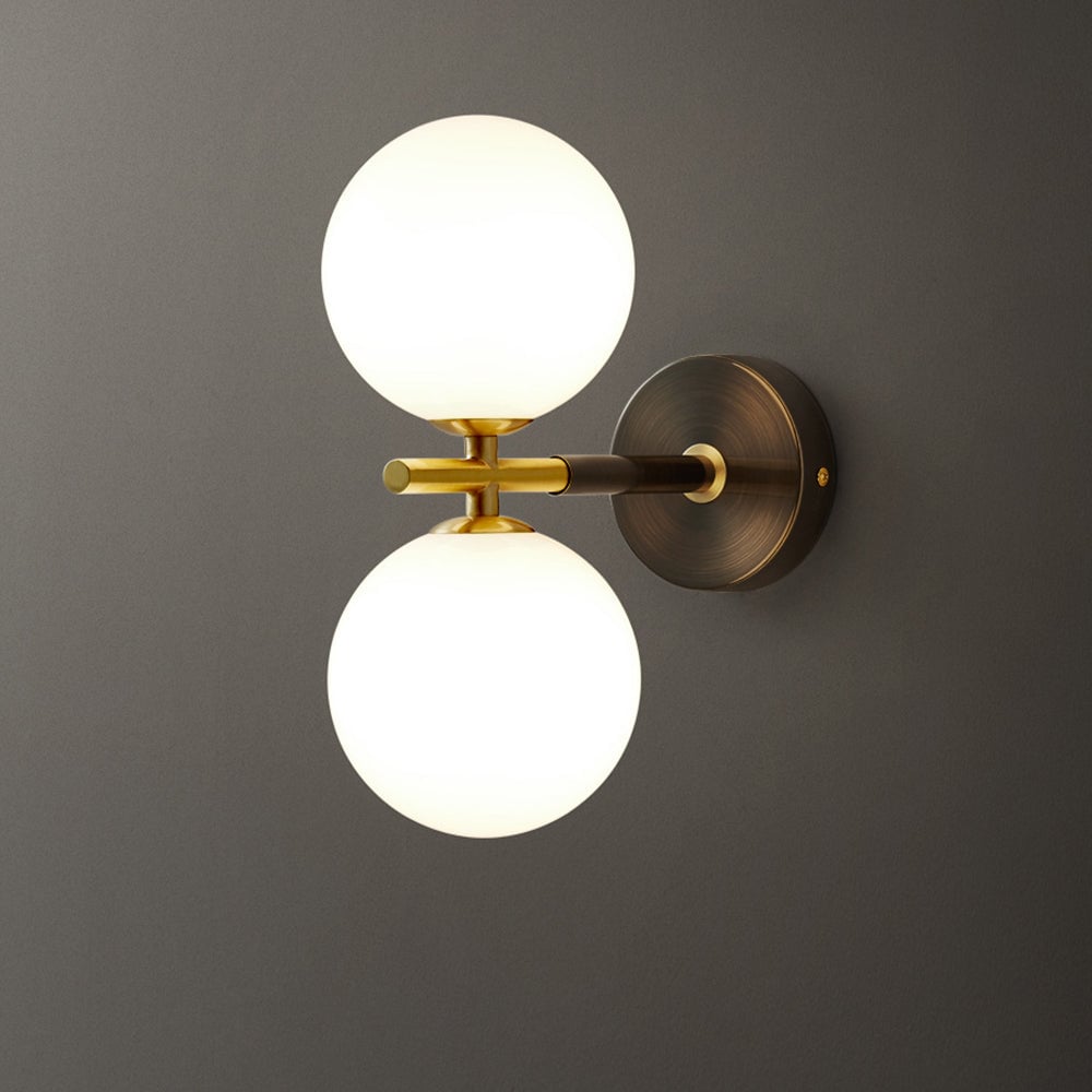Luxury Copper Ball 1-Light Wall Sconce - Lumpaz