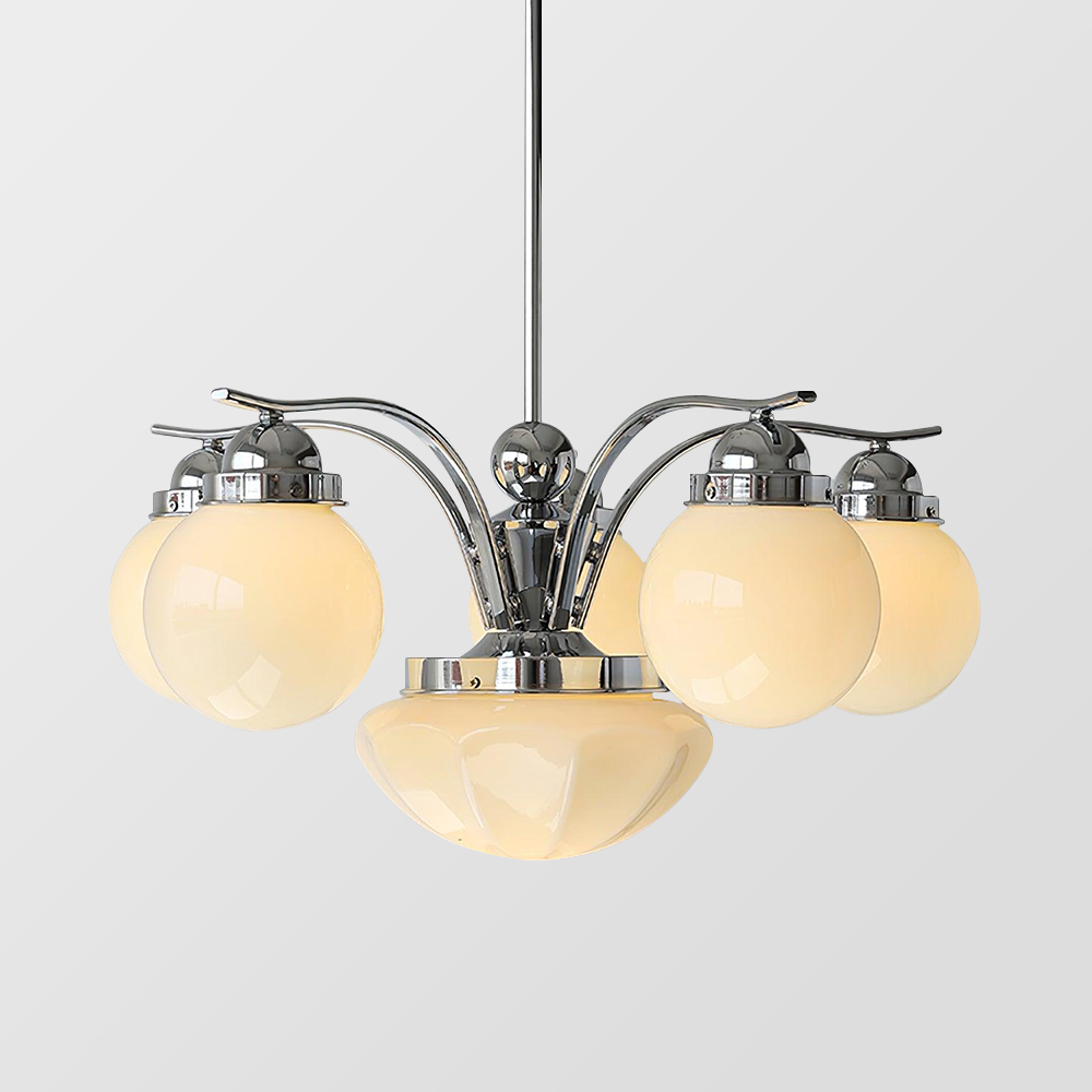 Vintage Ryttenberg Glass Chandelier - Lumpaz