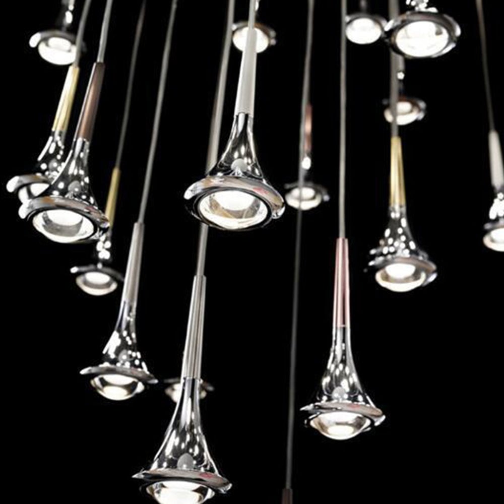 Luxury Raindrop Chandelier LED Hanging Lamp - Lumpaz