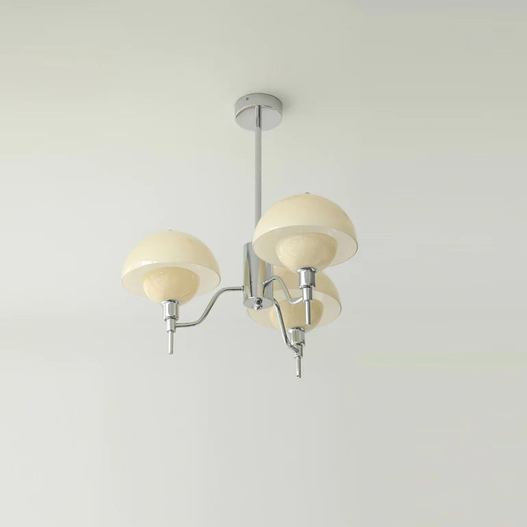 French White Cream Mushroom Chandelier - Lumpaz