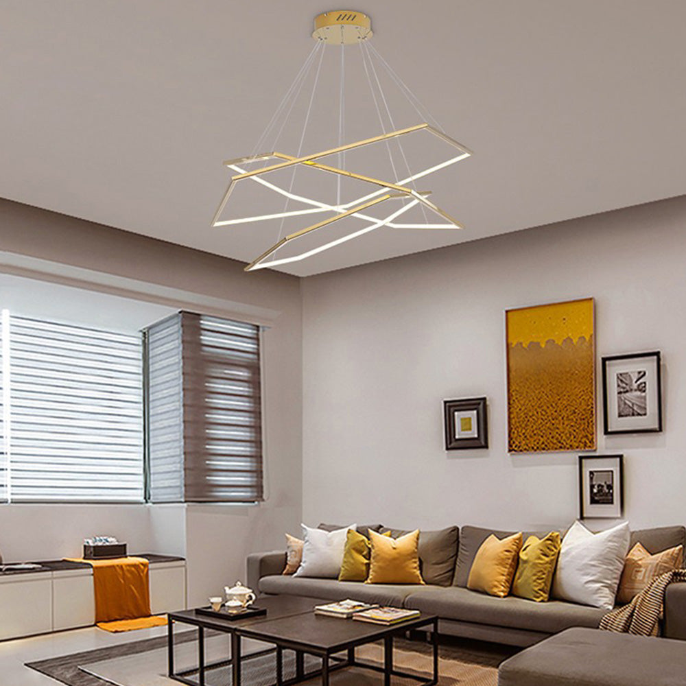 Modern Chic Geometric Polygon Pendant Light - Lumpaz