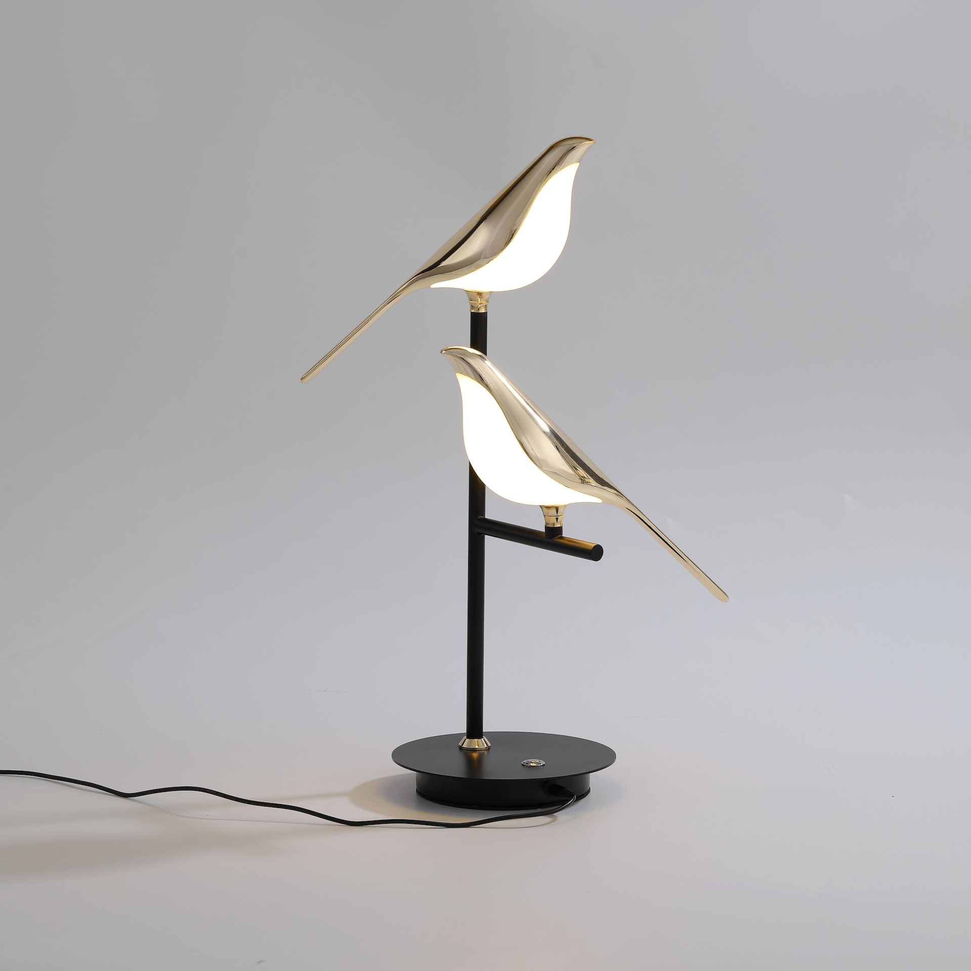 Golden Bird Table Lamp for Bedroom - Lumpaz