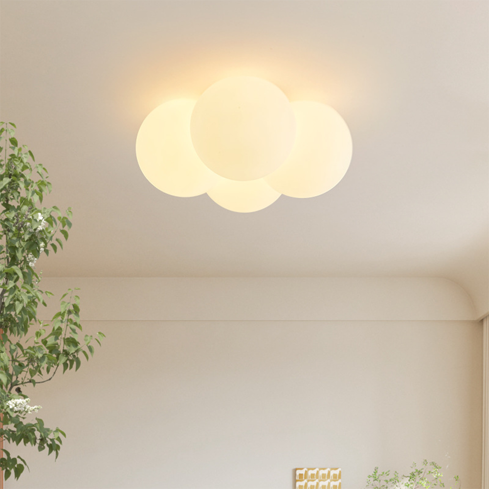 Modern White Cloud Bubbles Ceiling Light - Lumpaz
