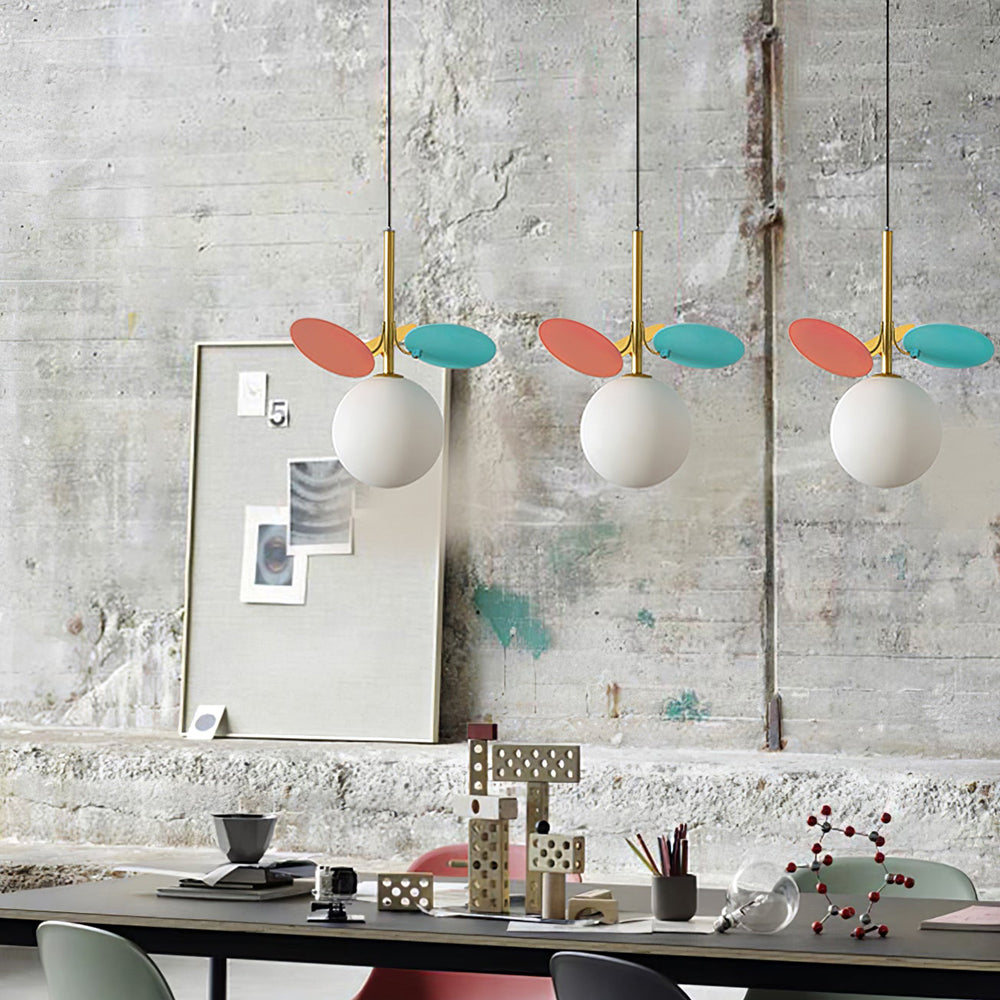 Glass Lampshade Chandelier Personality Art PVC Pendant Light - Lumpaz