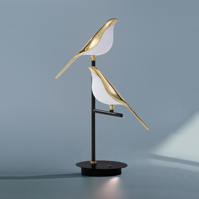 Golden Bird Table Lamp for Bedroom - Lumpaz