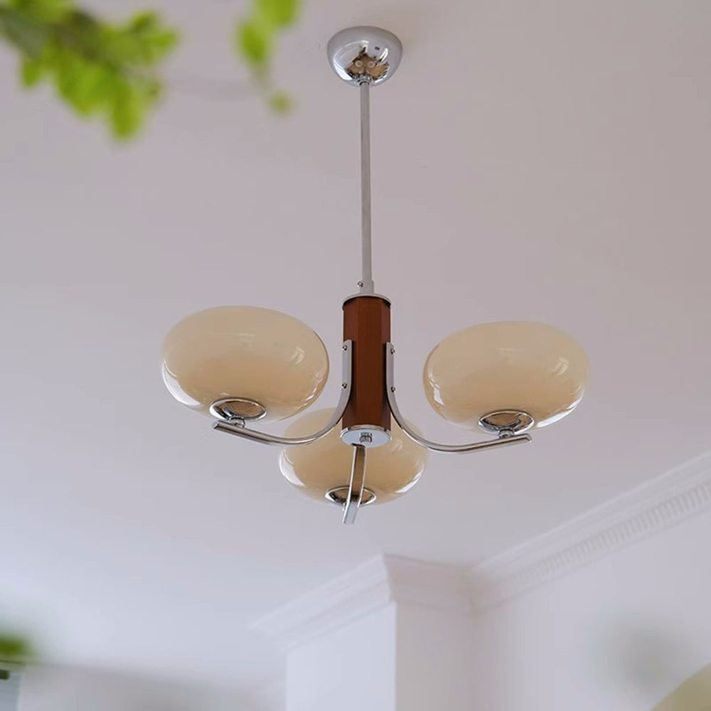 Medieval Bauhaus Solid Wood Chandelier - Lumpaz