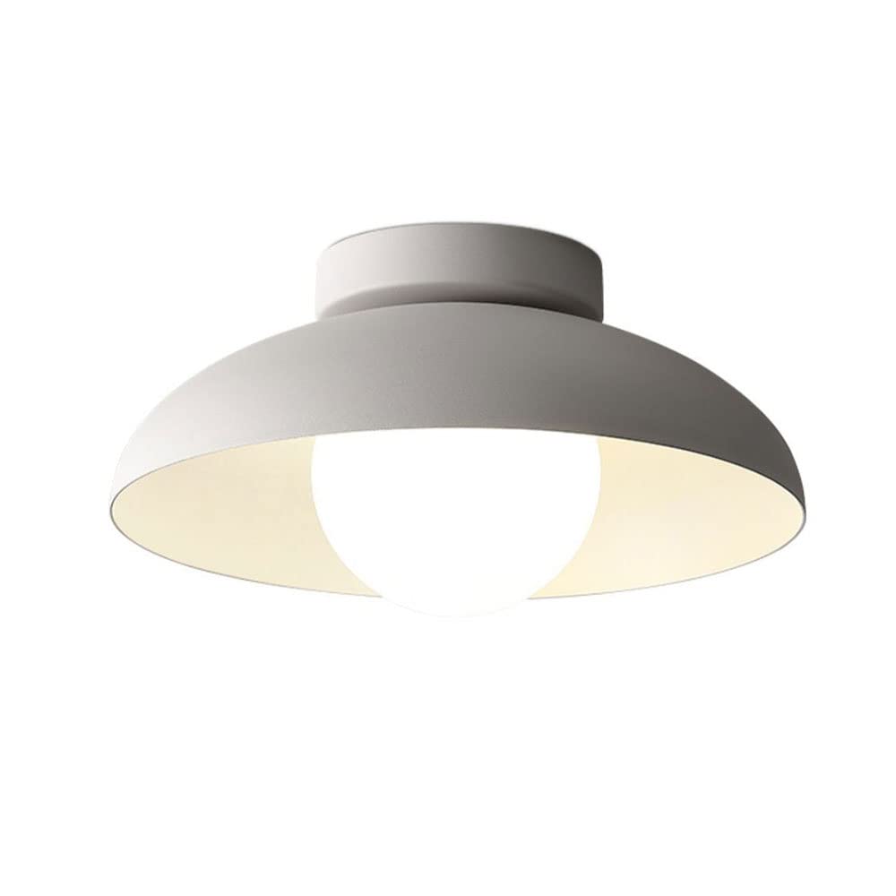 Contemporary Metal Semi Flush Ceiling Light for Hallway - Lumpaz