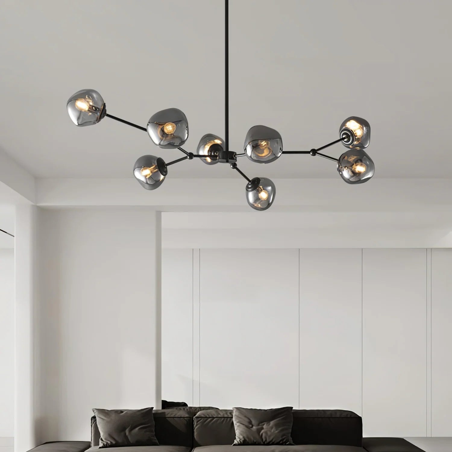 Modern Molecular Lava Glass Living Room Chandelier - Lumpaz