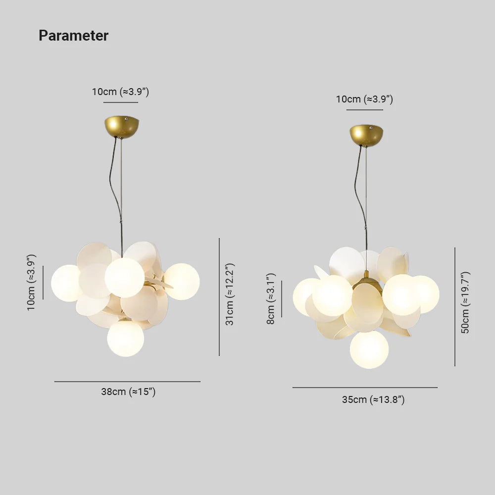 Modern Multicolored Flower-Branch Shaped Ceiling Chandelier Light - Lumpaz