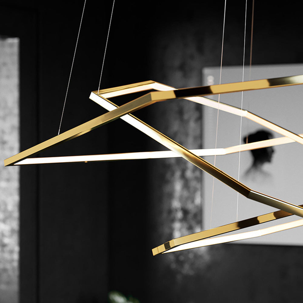 Modern Chic Geometric Polygon Pendant Light - Lumpaz