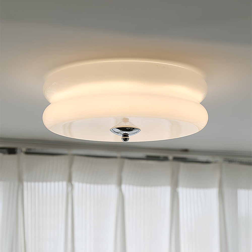 Art Deco Cream Cake Ceiling Light - Lumpaz