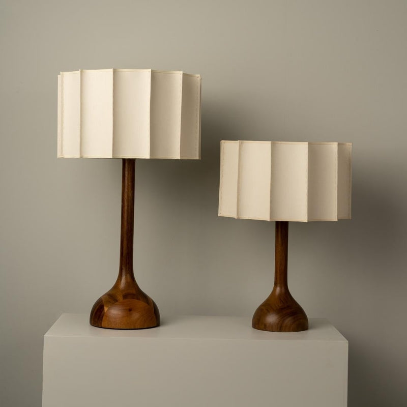 Wabi Sabi Designer Wood Table Lamp - Lumpaz