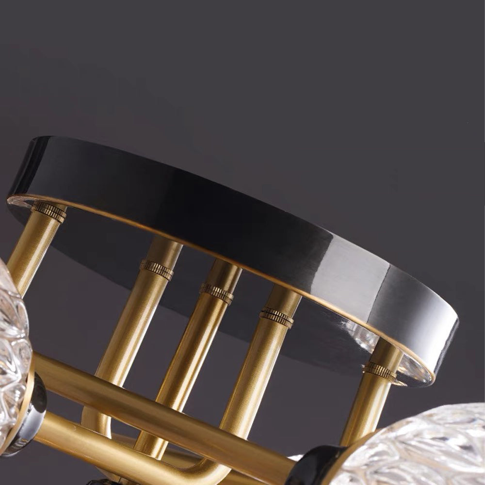 Luxury Copper Semi Flush Ceiling Light - Lumpaz