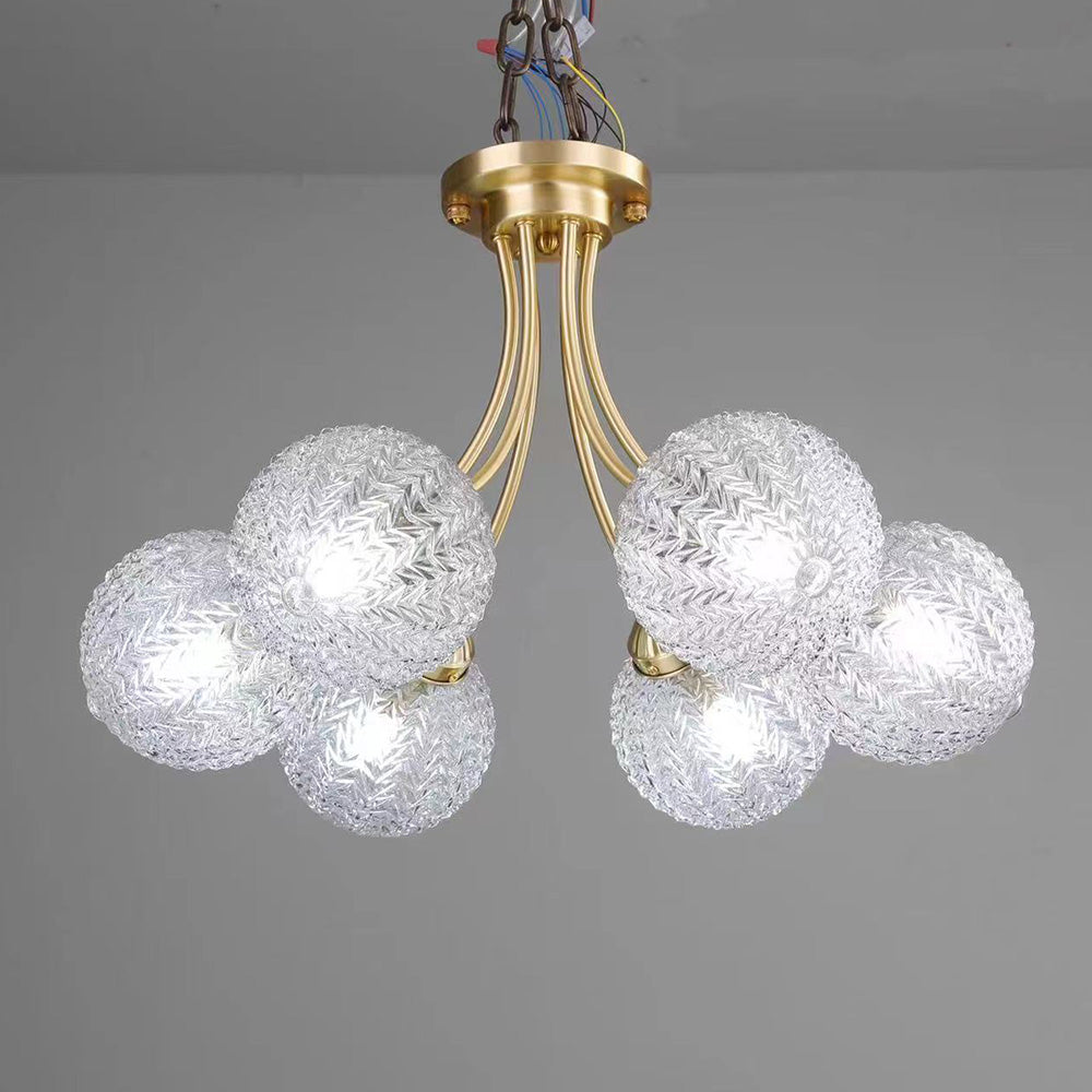 Mid Century Circle Metal Chandelier For Living Room - Lumpaz