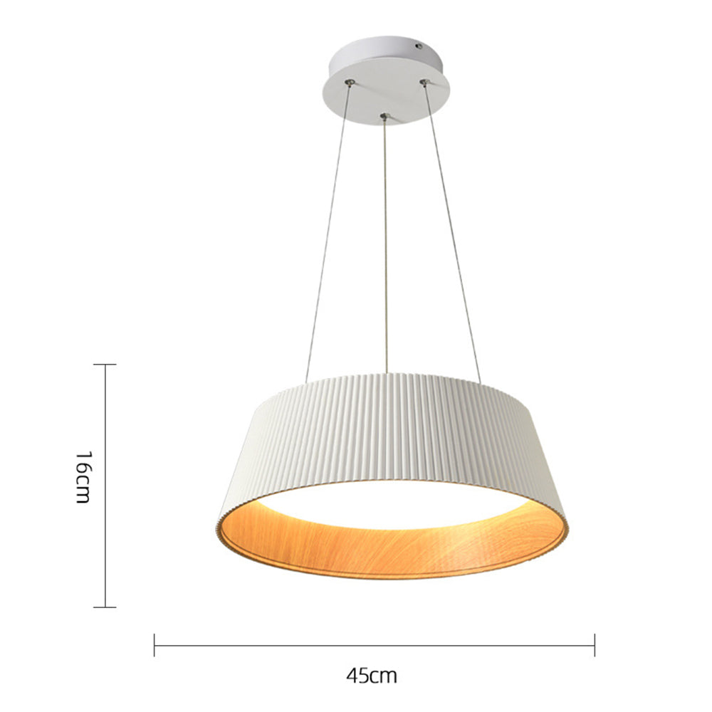 Modern Ribbed LED Pendant Light For Kitchen Island - Lumpaz