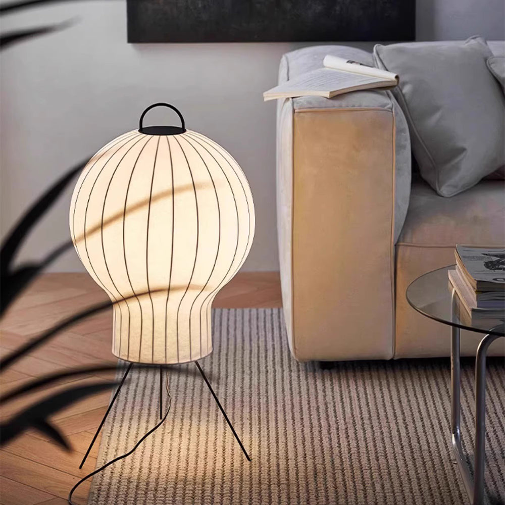 Wabi-sabi Silk Hot Air Balloon Floor Lamp - Lumpaz