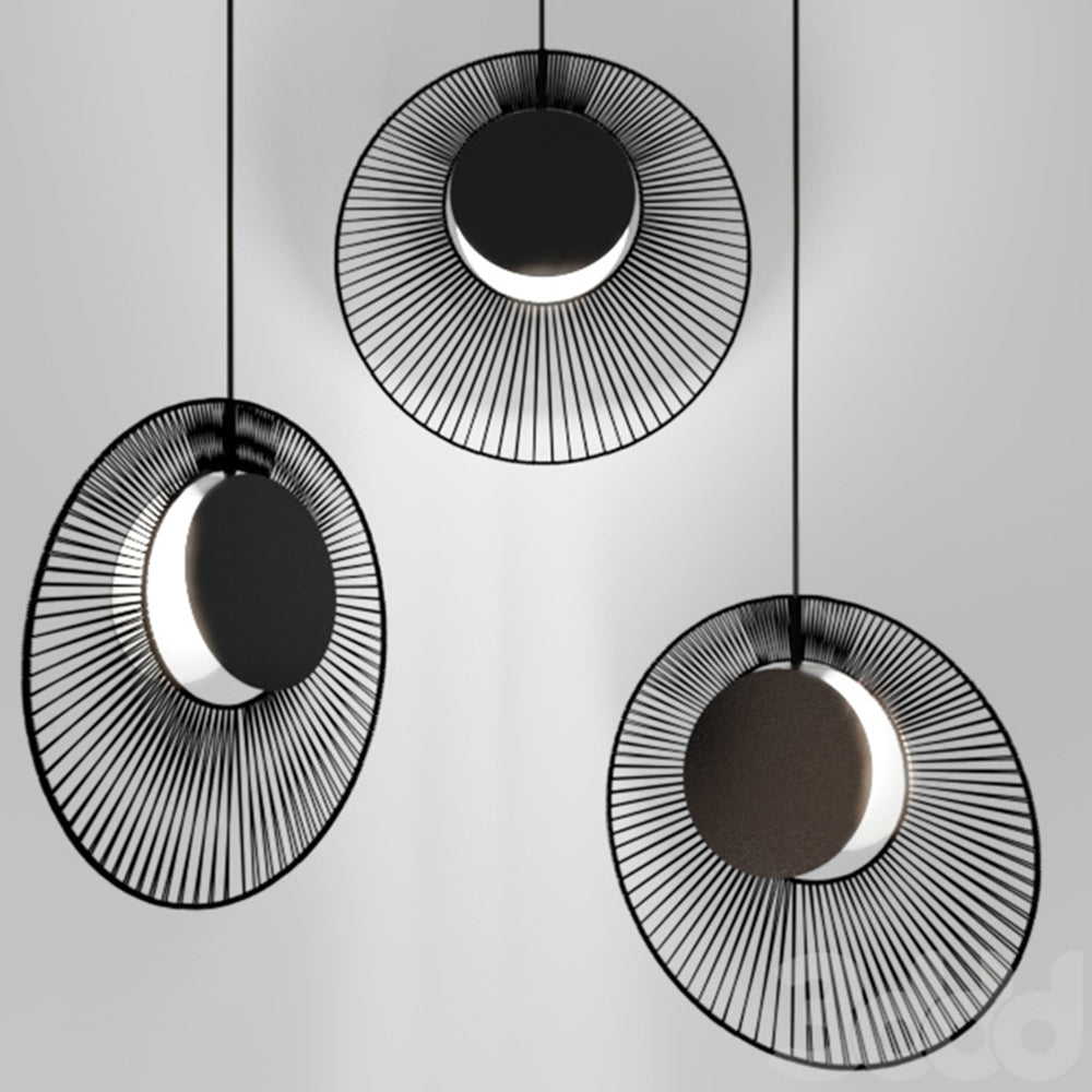 Minimalist Black Metal Pendant Light for Dining Room - Lumpaz