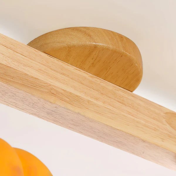 Eco-friendly Yellow Pumpkin Ceiling Lamp - Lumpaz