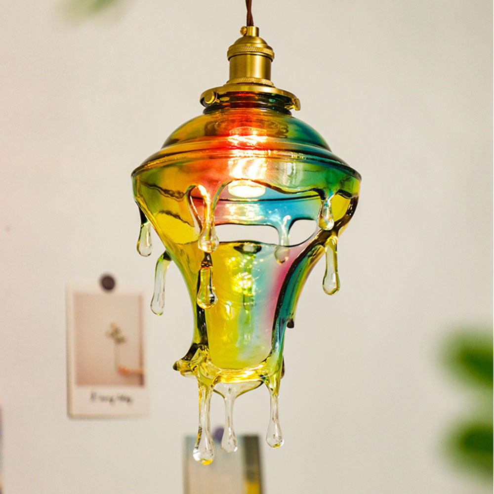 Designer Water Drop Melting Decor Pendant Light - Lumpaz